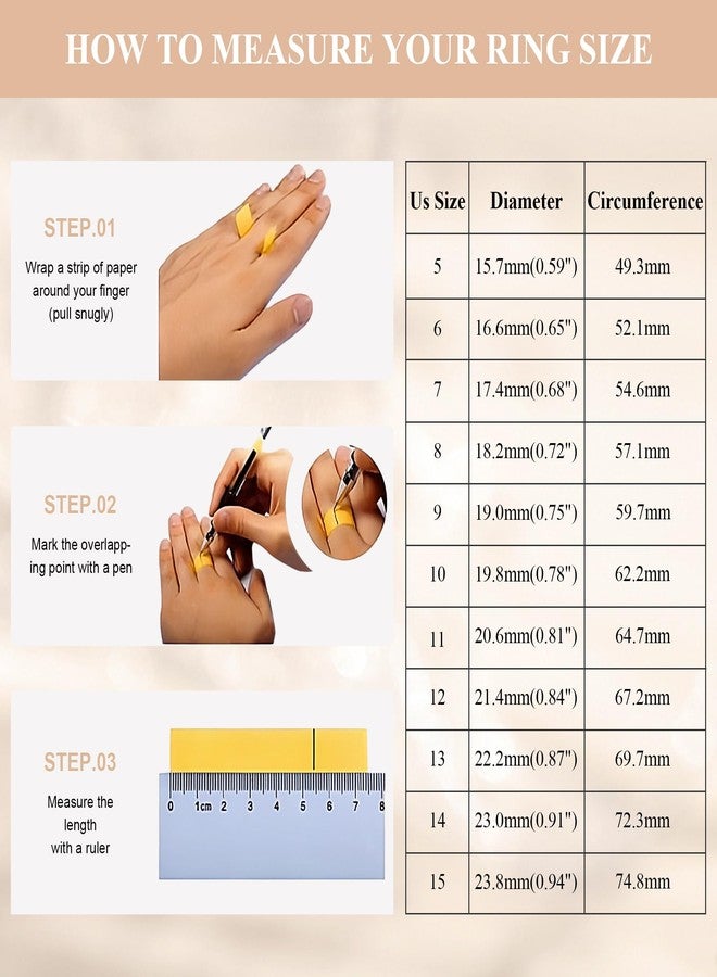 OreilleStar Anxiety Rings for Women Fidget Toys Adults, Cute Dollar Symbol Stainless Steel Spinner Thumb Rings for Women Men 5 Colors: Gold Silver Black Rose Gold Rainbow Size 5 6 7 8 9 10 11 - Image 5